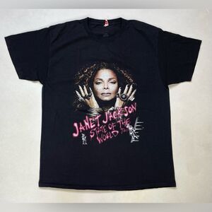 Janet Jackson State Of The World Tour 2018 Graphic T-shirt Women Large Music